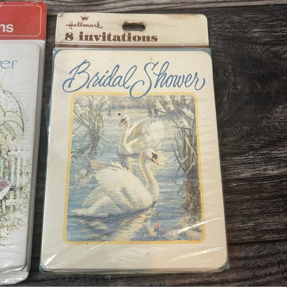 Vintage Sealed Hallmark & American Greeting Bridal Shower Invitations Set of 3 - Picture 2 of 7